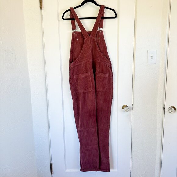 RVCA | Succession Dungarees Corduroy Straight Leg Overalls in Espresso Size 28 - Picture 4 of 6